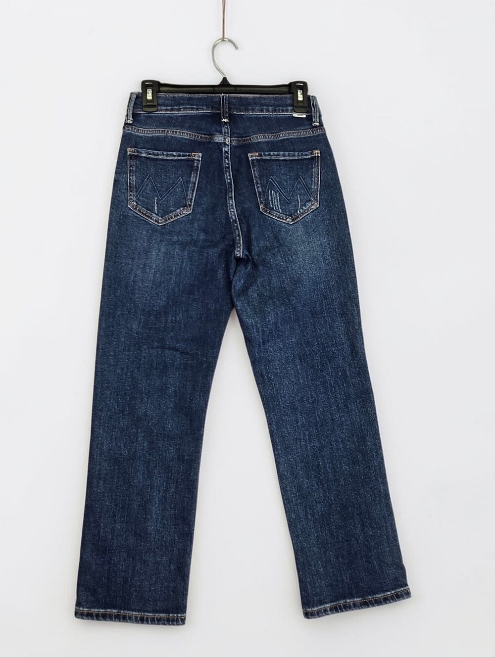 Mother The Dazzler Shift Jean Size 27 Dark Blue Denim Straight Leg Mid-rise - Picture 9 of 13